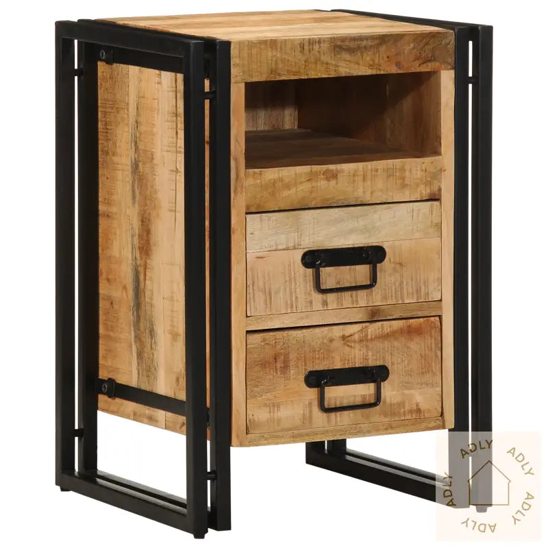 Nattbord 40X40X59 Cm Solid Ruft Lyst Mangotre