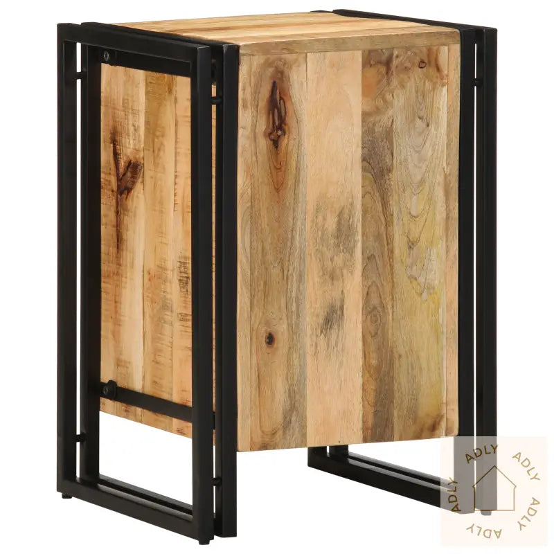 Nattbord 40X40X59 Cm Solid Ruft Lyst Mangotre