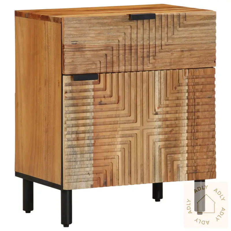 Nattbord 50X33X60 Cm Solid Tre Akasie
