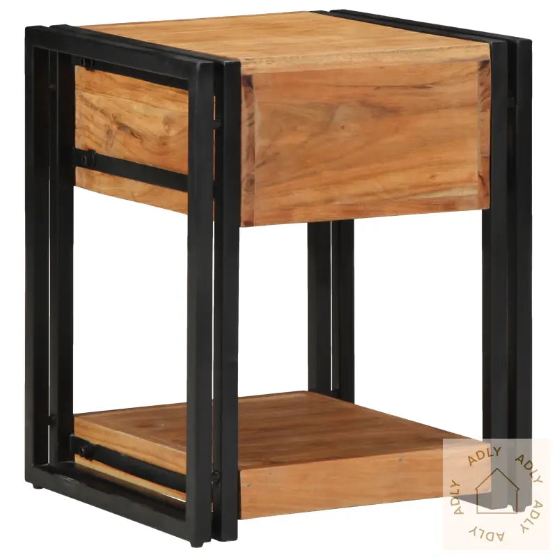 Nattbord 2-Pakning 40X40X50 Cm Massivt Akasietre