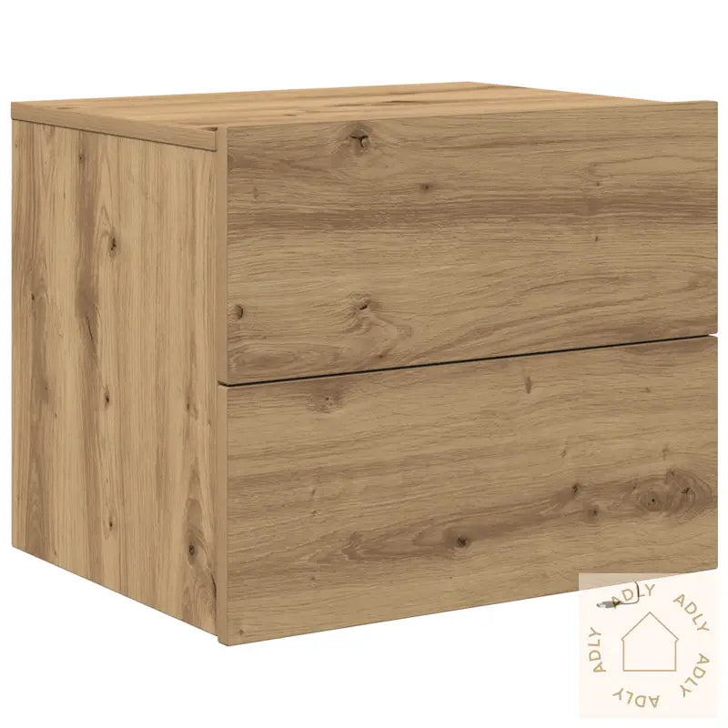 Nattbord Med Led Veggmontert I Artisanal Eik 50X39X41 Cm