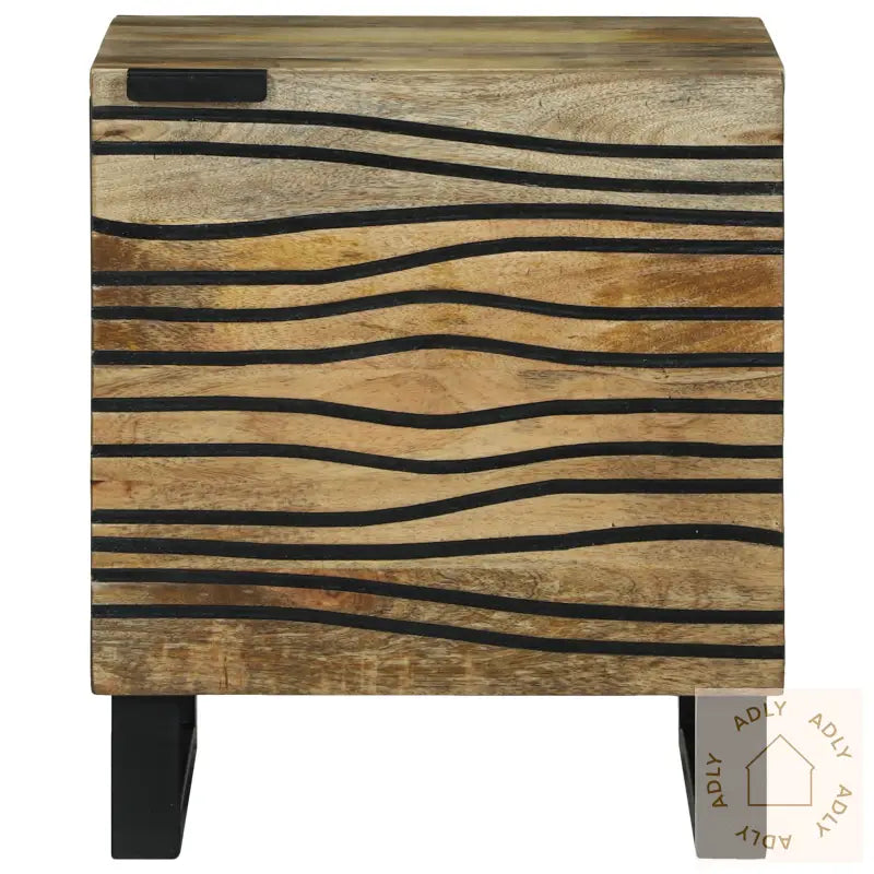 Nattbord 2 Stk 40X33.5X46 Cm Massivt Mangotre