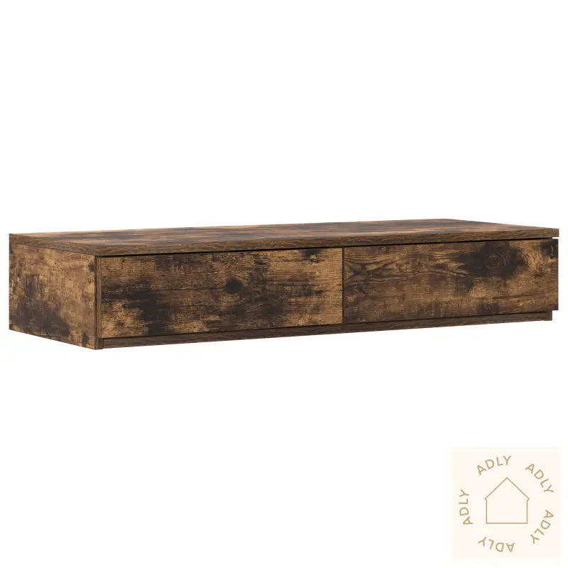 Seng Skuffer Røkt Eik 90X36,5X16,5 Cm Laget Av Tre