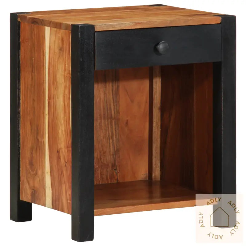 Nattbordskap 40X35X50 Cm Solid Tre Akasie