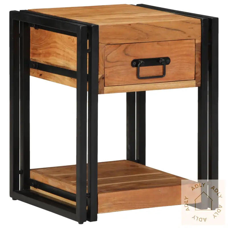 Nattbord 40X40X50 Cm Solid Akasietre