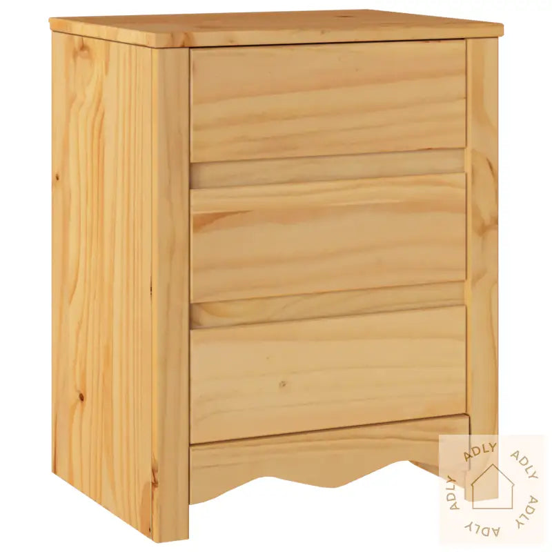 Nattbord "Drammen" 45X35X56 Cm Massivt Furu