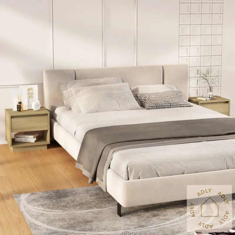 Nattbord 2 Stk Sonoma Eik 45X34X44 Cm Konstruert Tre