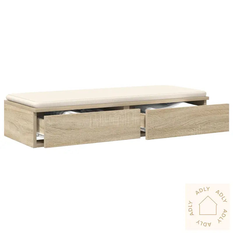 Sengeskuffer I Sonoma Eik 100X36,5X16,5 Cm, Laget Av Konstruert Tre
