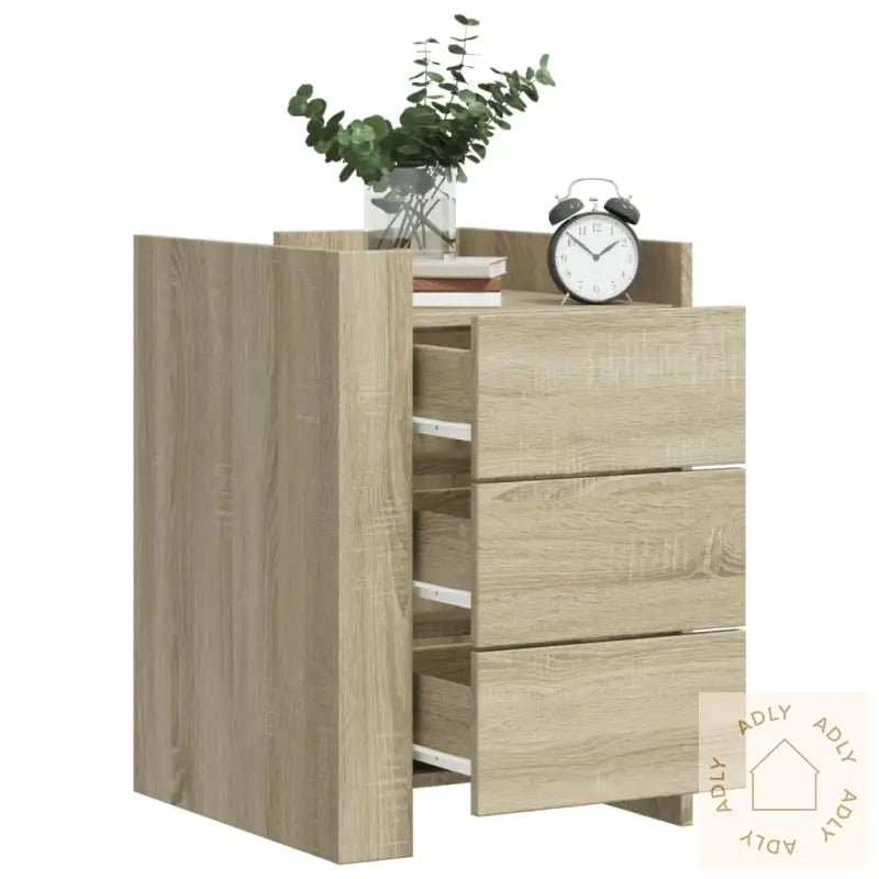Nattbord Sonoma Eik 45X50X65 Cm Konstruert Tre