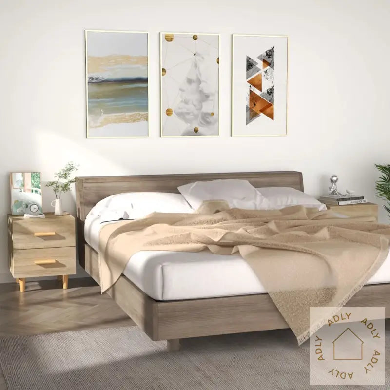 Nattbord 2 Stk Sonoma Eik 40X35X47,5 Cm