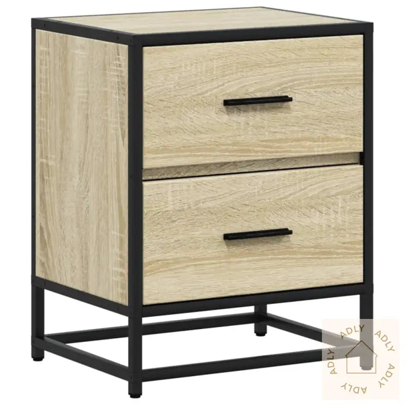 Nattbord Sonoma Eik 40X31X50 Cm Konstruert Tre