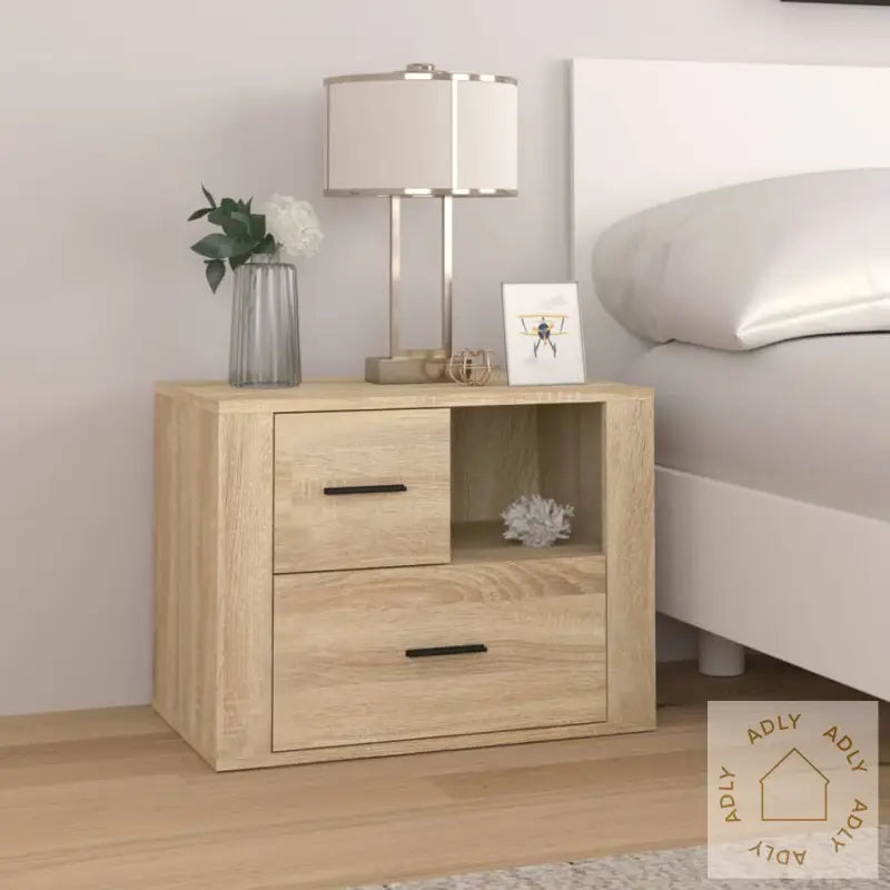 Nattbord Sonoma Eik 60X36X45 Cm Konstruert Tre