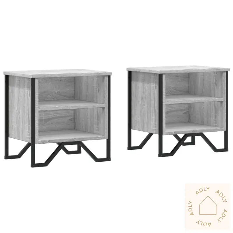 Nattbord 2 Stk Sonoma 2 Stk Eik 40X30X40 Cm Konstruert Tre
