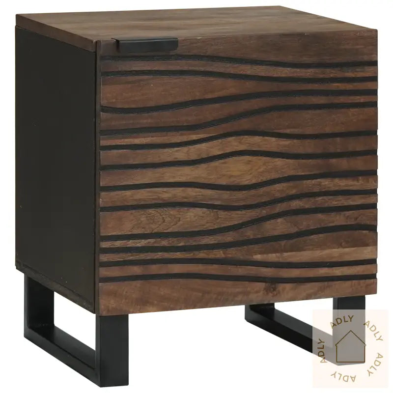 Nattbord 40X33,5X46 Cm Solid Mango