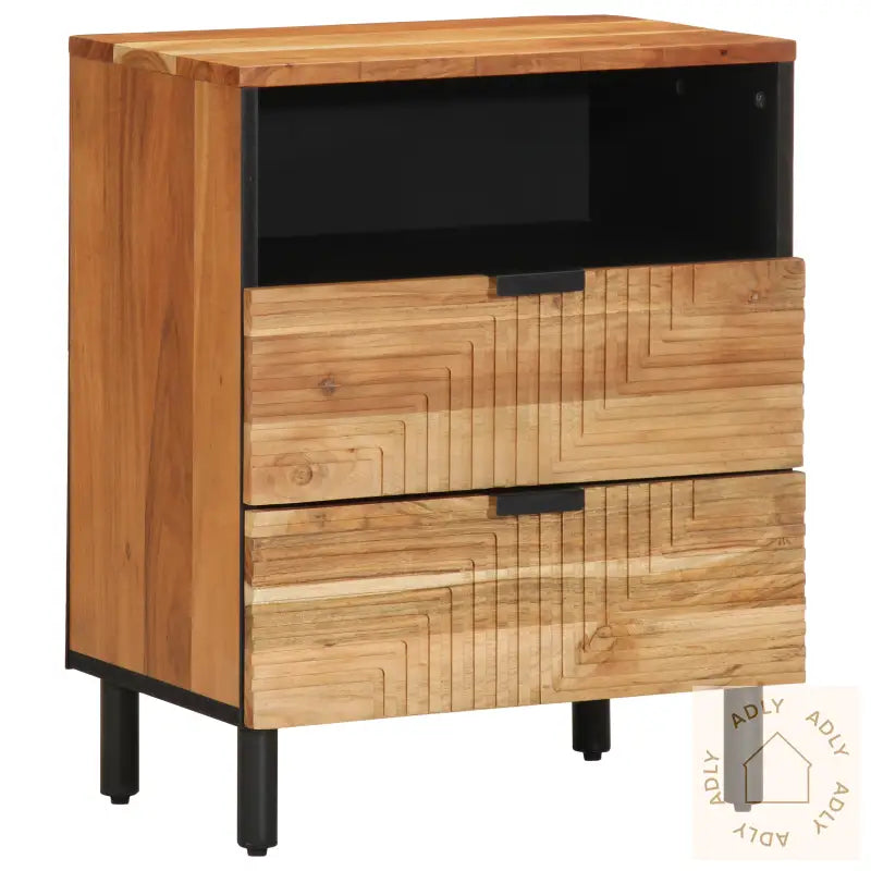 Nattbord 50X33X62 Cm Massivt Akasietre