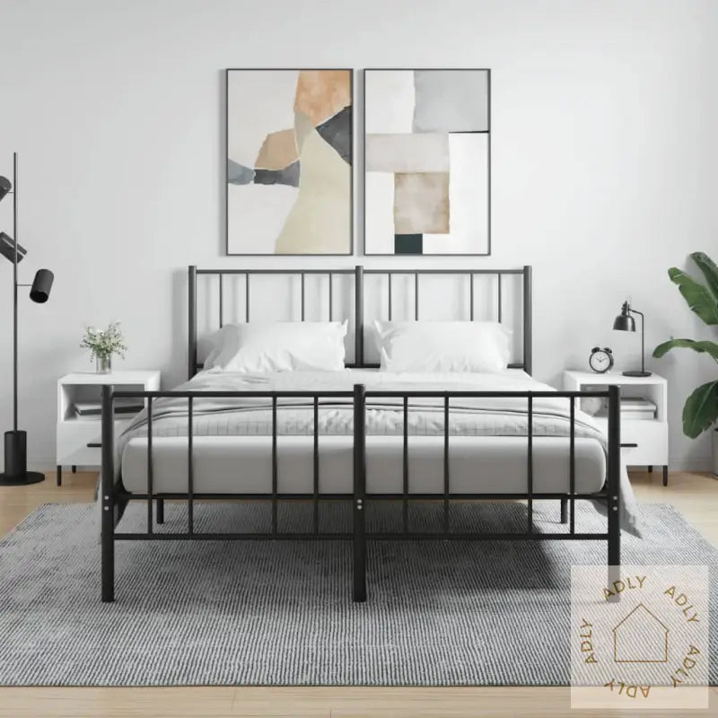 Nattbord 2 Stk Høyglans Hvit 40X35X47,5 Cm Konstruert Tre