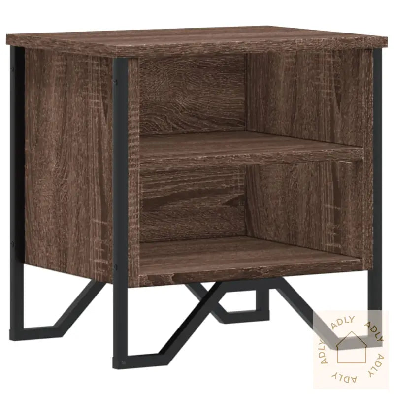 Nattbord Brun Eik 40X30X40 Cm Konstruert Tre