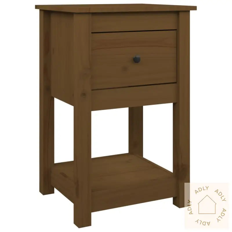 Nattbord Honningbrun 40X35X61,5 Cm Heltre Furu