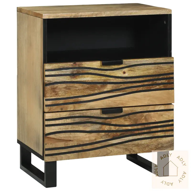 Nattbord 50X33X60 Cm Massivt Tre Mango