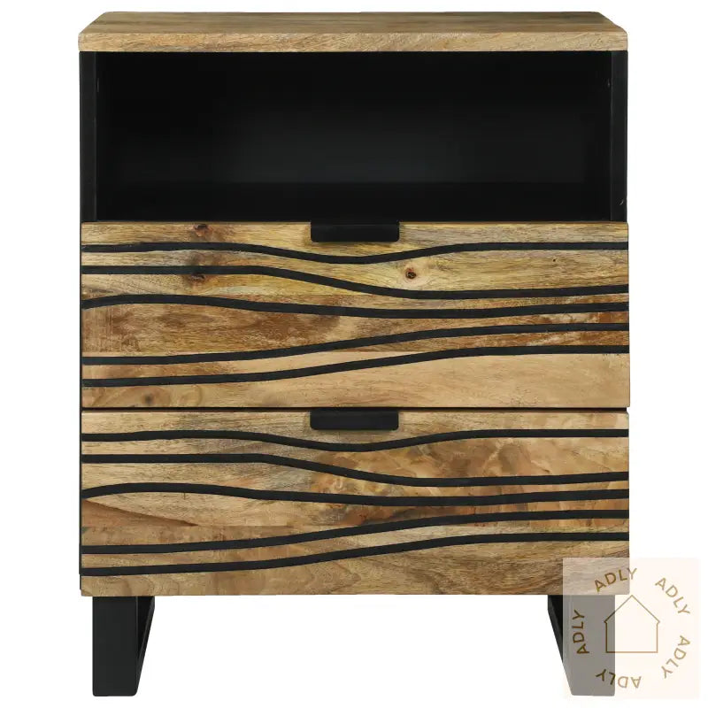 Nattbord 50X33X60 Cm Massivt Tre Mango