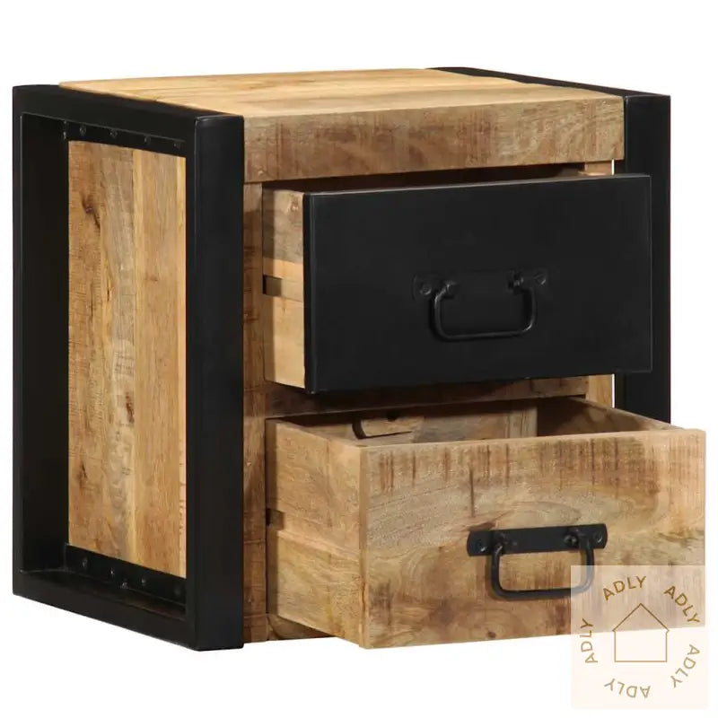 Nattbord 40X35X40 Cm Grovt Heltre Mangotre