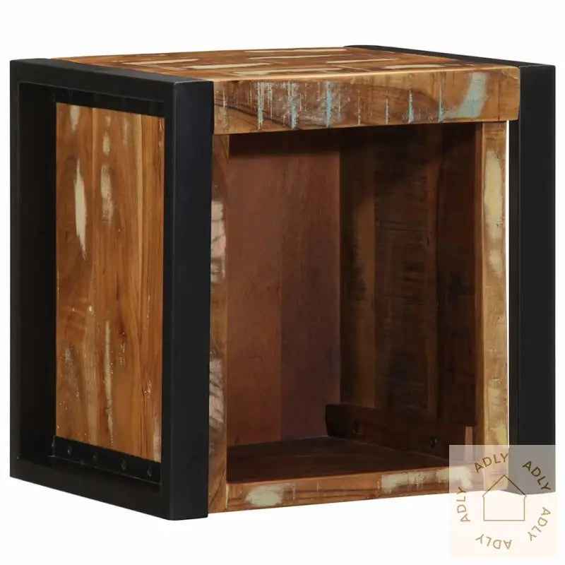 Nattbord 2 Stk Flerfarget 40X35X40 Cm Gjenvunnet Heltre