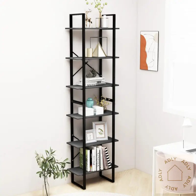 Oppbevaringshylle Grå 60X30X210 Cm Heltre Furu