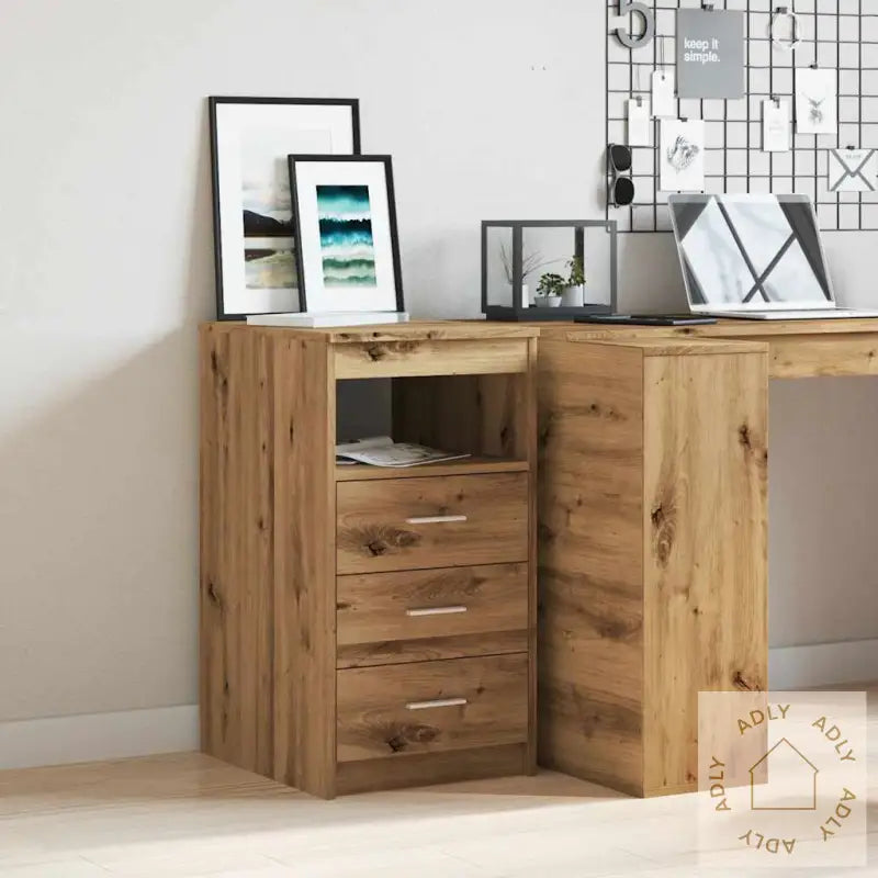 Kommode Artisan Eik 40X50X76 Cm Konstruert Tre