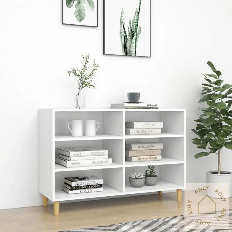 Skjenk Hvit 103,5X35X70 Cm Konstruert Tre