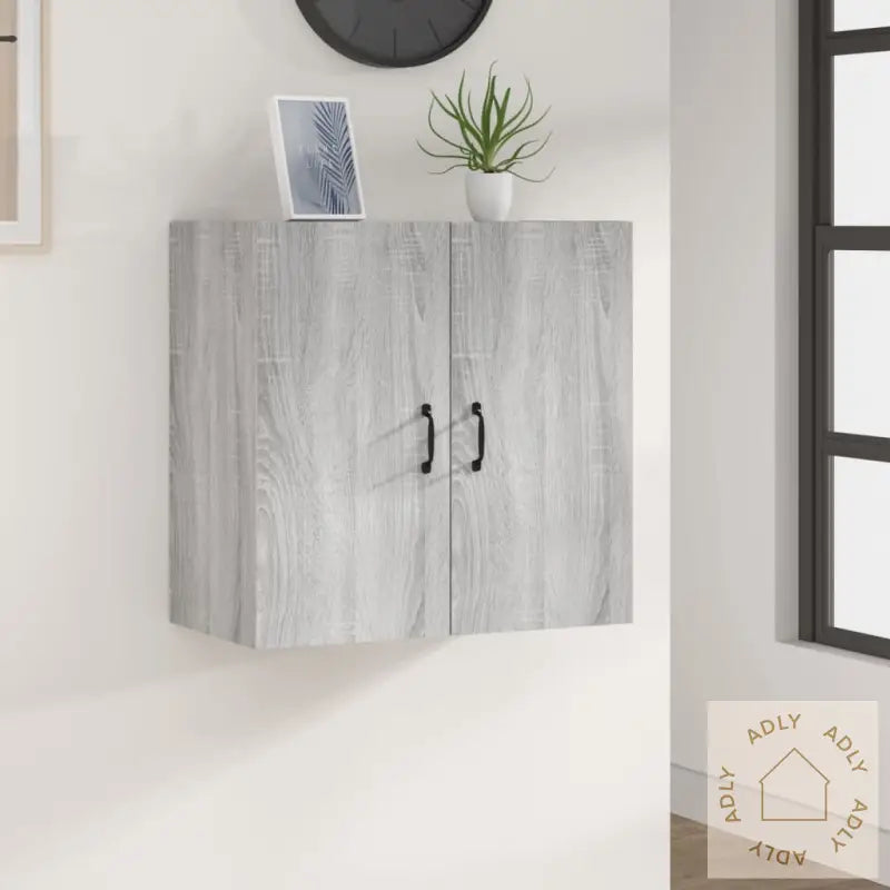Veggskap Grå Sonoma 60X31X60 Cm Konstruert Tre