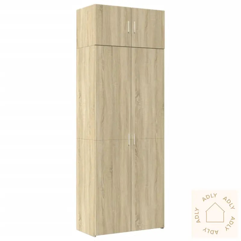 Oppbevaringsskap Sonoma Eik 80X42,5X225 Cm Konstruert Tre