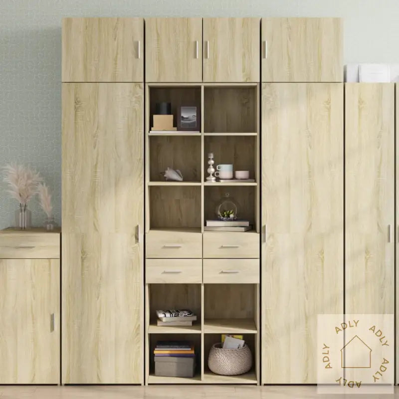 Oppbevaringsskap Sonoma Eik 70X42,5X225 Cm Konstruert Tre