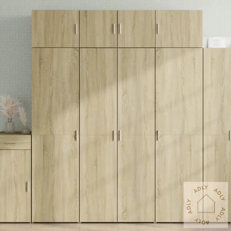 Oppbevaringsskap Sonoma Eik 80X42,5X225 Cm Konstruert Tre