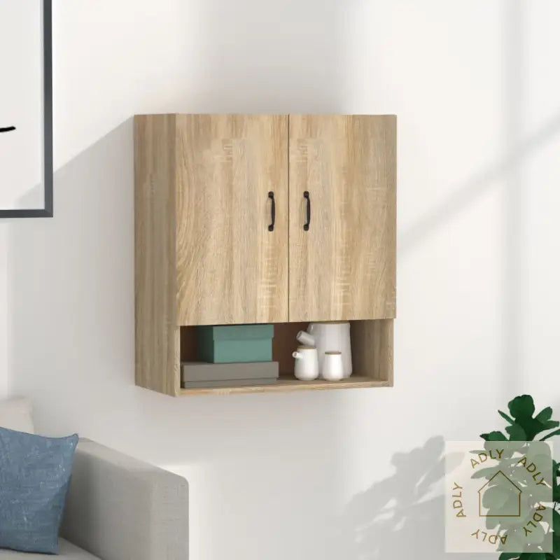 Veggskap Sonoma Eik 60X31X70 Cm Konstruert Tre