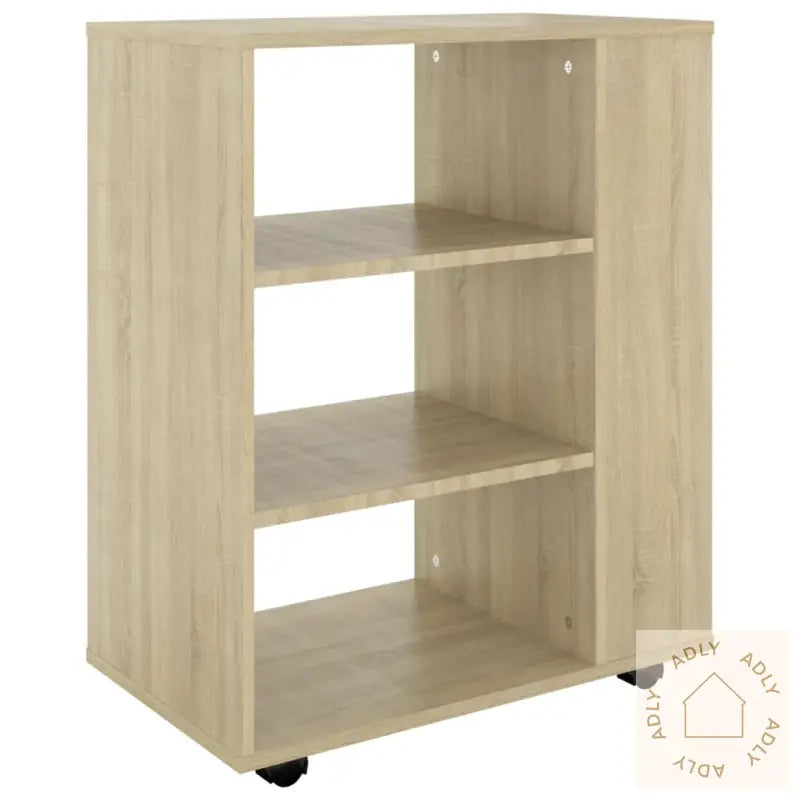 Rulleskap Sonoma Eik 60X35X75 Cm Konstruert Tre