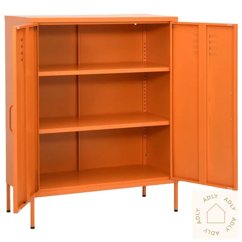 Oppbevaringsskap Oransje 80X35X101,5 Cm Stål