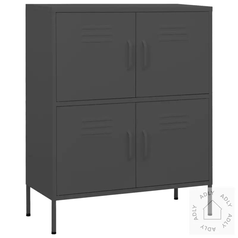Oppbevaringsskap Antrasitt 80X35X101,5 Cm Stål
