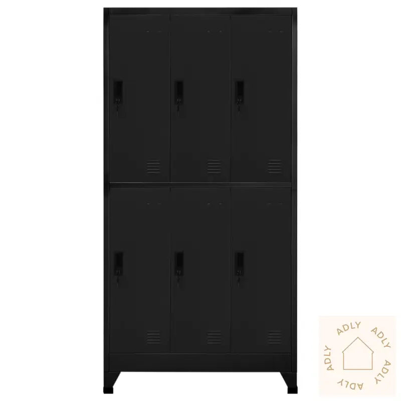 Oppbevaringsskap Svart 90X45X180 Cm Stål