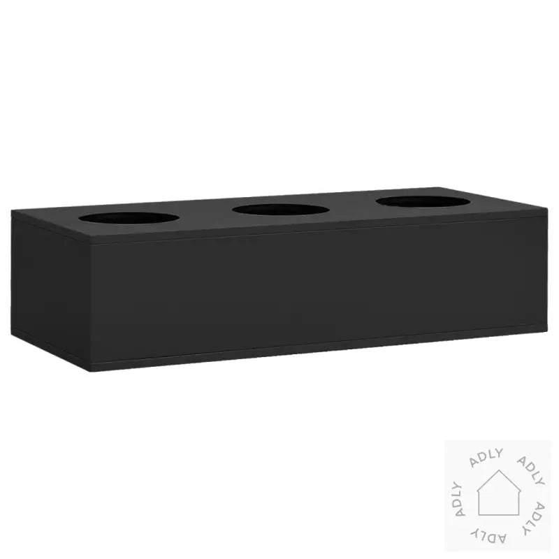 Kontorskap Med Plantekasse Antrasitt 90X40X125 Cm Stål