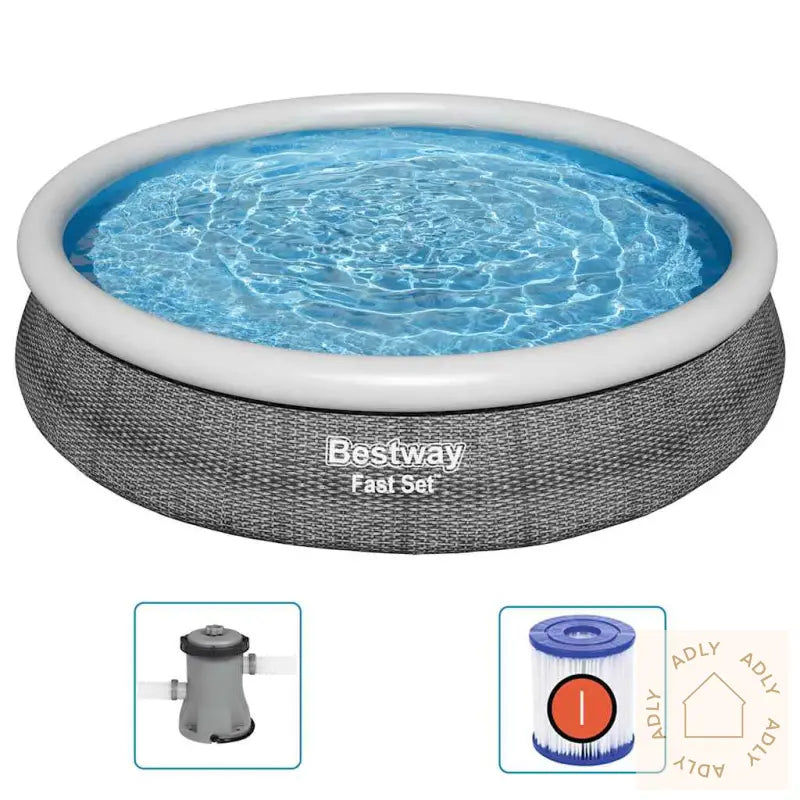 Bestway Svømmebassengsett Rundt 366X76 Cm