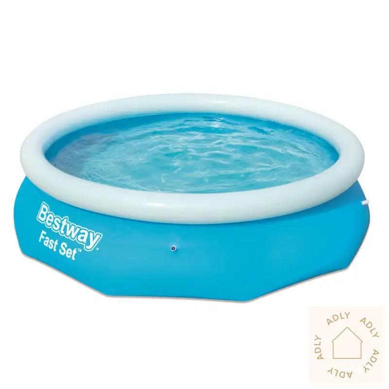 Bestway Oppblåsbart Svømmebasseng Fast Set Rundt 305X76 Cm 57266