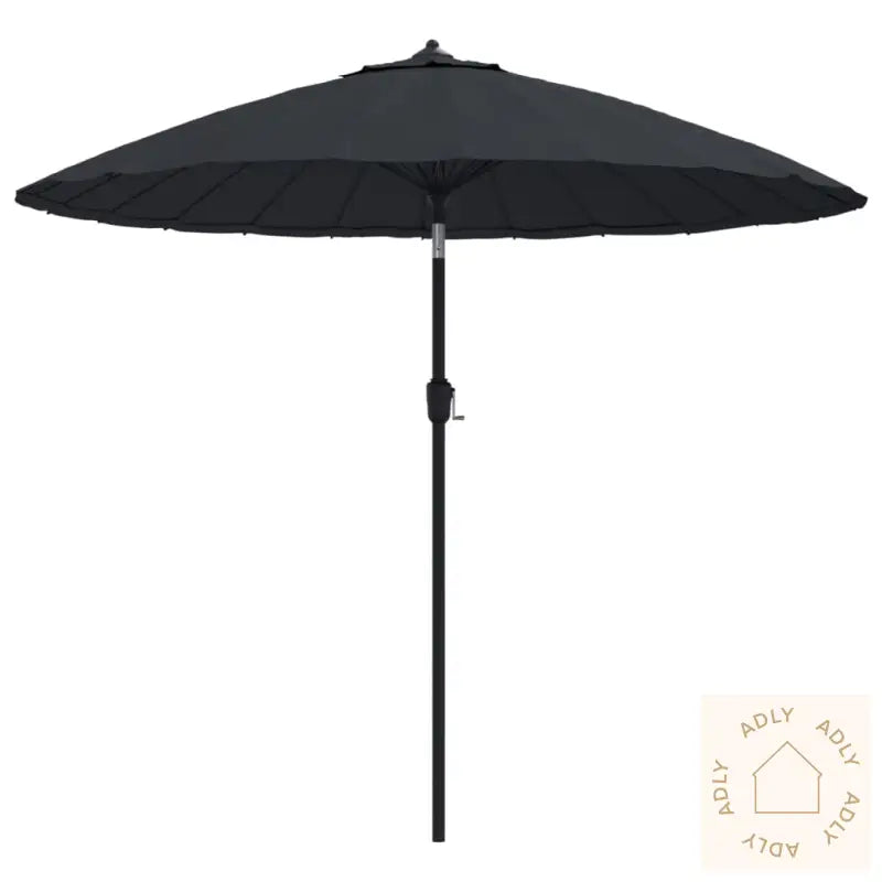 Parasoll Med Aluminiumsstang 270 Cm Svart