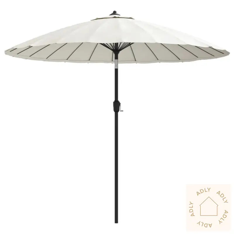 Parasoll Med Aluminiumsstang 270 Cm Sandhvit