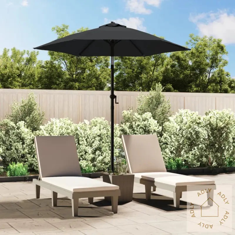 Parasoll Antrasitt 200X224 Cm Aluminium