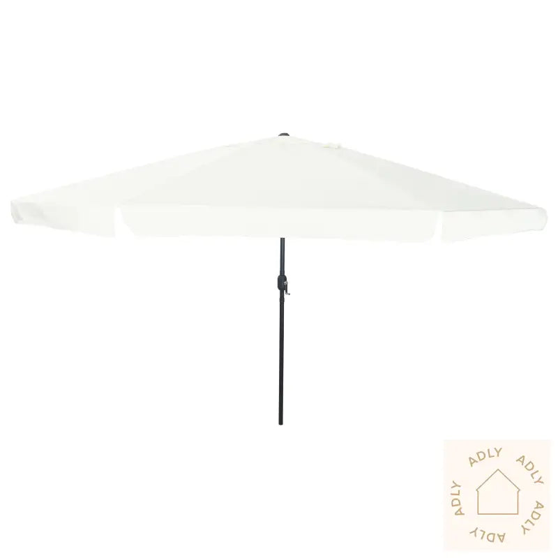 Hageparasol 395X245 Cm Sandhvit