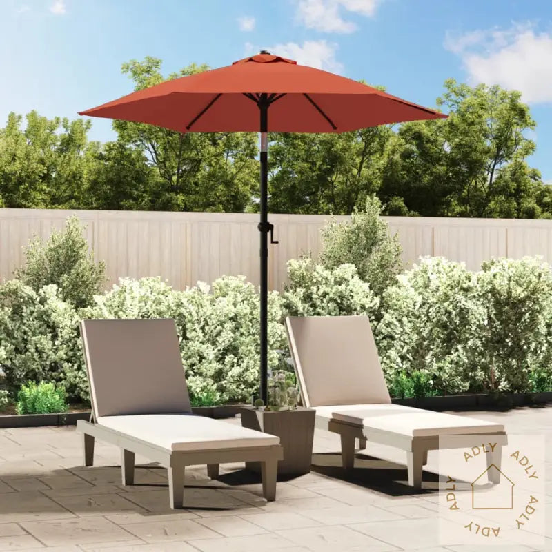 Parasoll Terrakotta 200X224 Cm Aluminium