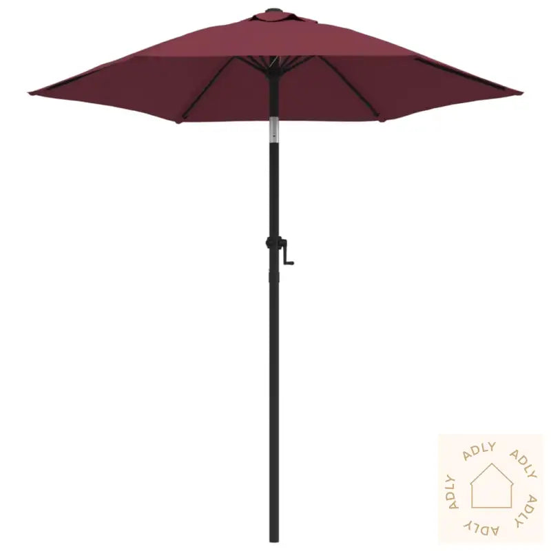 Parasoll Burgunder 200X224 Cm Aluminium