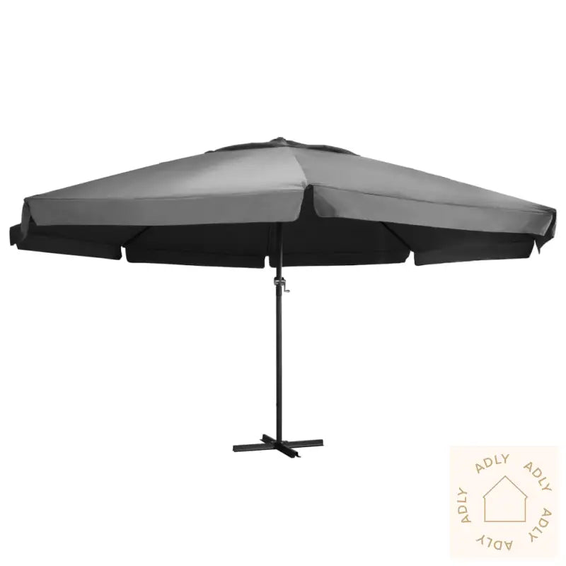 Parasoll Med Aluminiumsstang 600 Cm Antrasitt