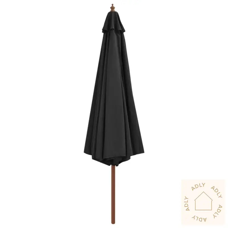 Parasoll Med Trestang 350 Cm Antrasitt