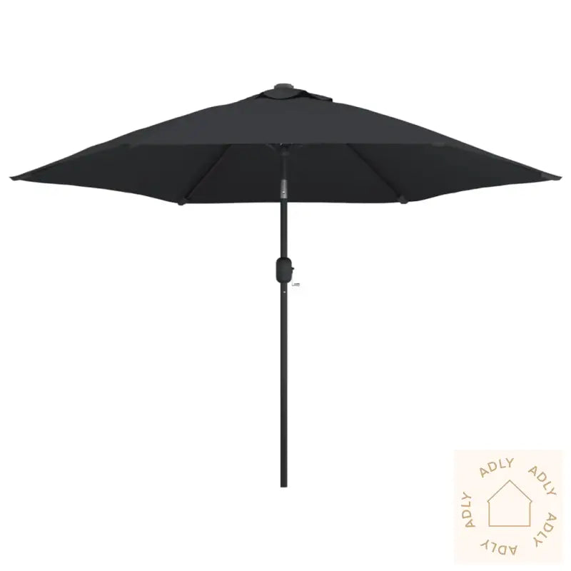 Parasoll Med Metallstang 300 Cm Svart